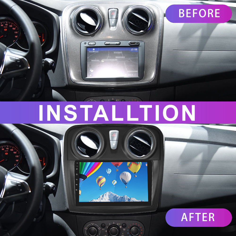 Autoradio – Car Stereo – Multimedia Speler – Auto Radio – 1-DIN Radio – 9 Inch Touchscreen – Android 15.0 – Draadloos CarPlay & Android Auto