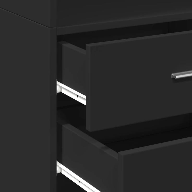 Modern Tall Cabinet 45x42.5x185cm - Treated with Shelving, Assembly Suitable for Hallway,, Bedroom,, Office - Space-Saving Vertical