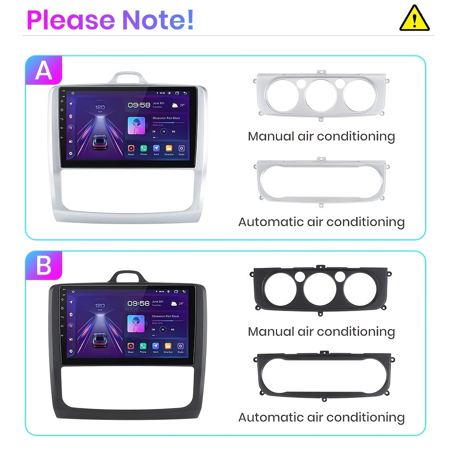 Autoradio – Multimedia Speler – GPS Navi – 2-DIN Radio – Auto Entertainment – Draadloos CarPlay & Android Auto – 9 Inch HD Touchscreen – 6GB+128GB Geheugen