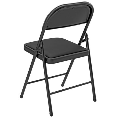 Vergaderstoel – Conferentiestoel – Opvouwbare Stoel – Bureaustoel – Kunstleren Stoel – Set van 6 – Ergonomisch Gepolsterd – Stevig Metalen Frame