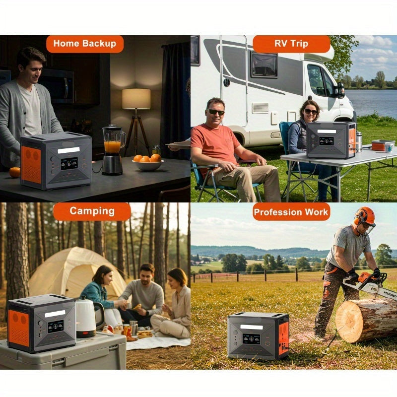 Draagbare Power Station – Mobiele Energievoorziening – Noodstroom – Zonne-Generator – Camping Accu – 2304 Wh Batterij – 2500W Vermogen
