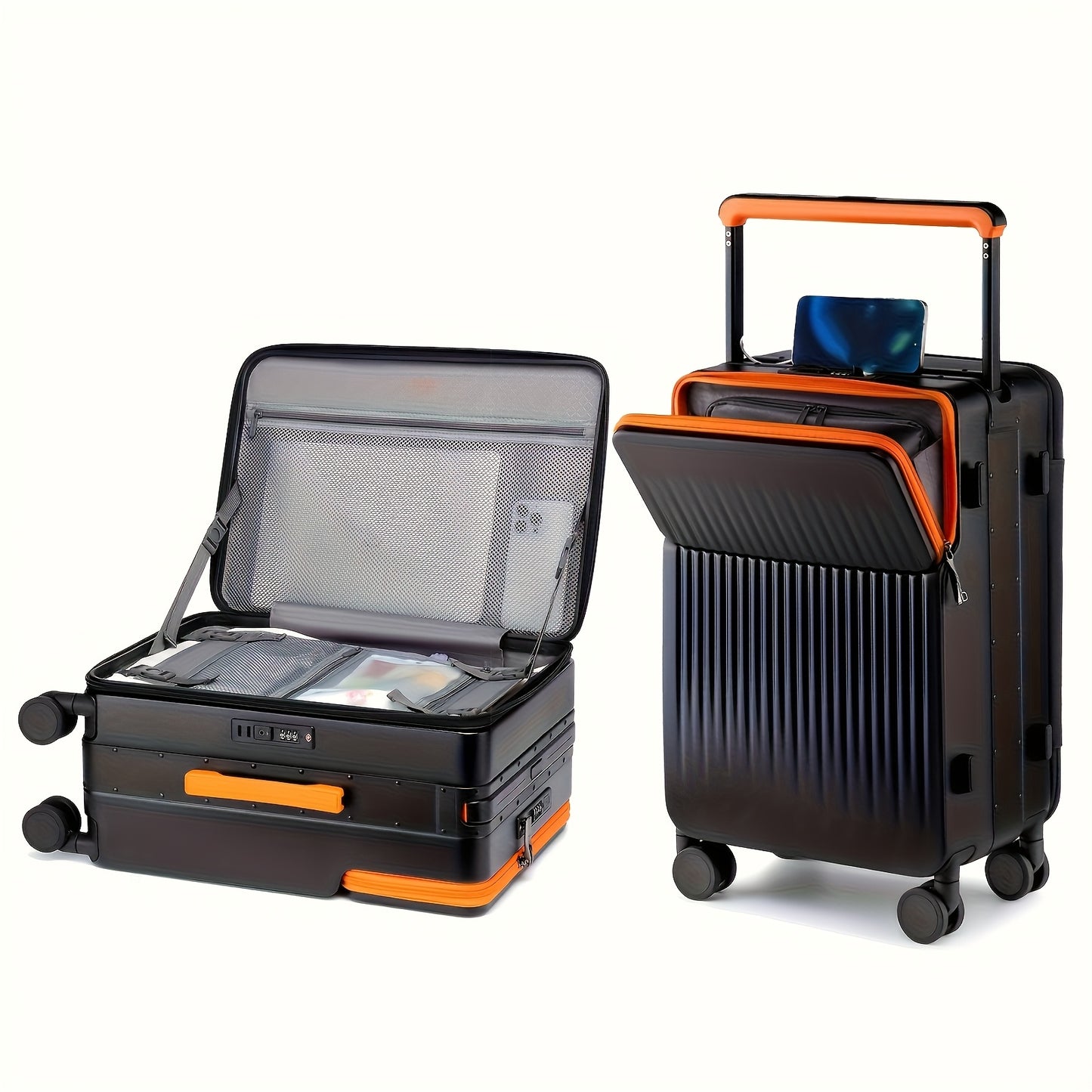 Reiskoffer Set – Harde Koffer – Suitcase – Bagage – Travelbag – 20, 24, 28 Inch – ABS Duurzaam – Stil Draaibare Wielen – Roze