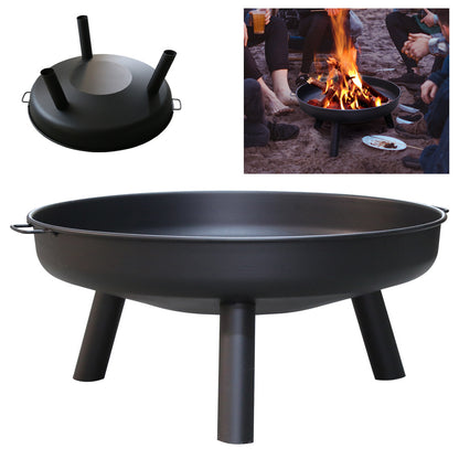 Vuurschaal – Vuurkorf – Tuinhaard – Sfeerhaard – Terrasverwarmer – 82,5 cm Diameter – Roestbestendig Met Afneembare Poten