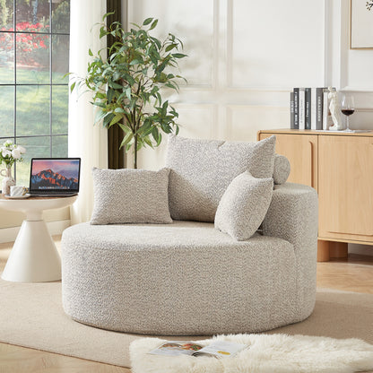 Eenpersoons Slaapstoel – Slaapfauteuil – Bedstoel – Slaapzetel – Slaapbank – Modern Beige Chenille – Direct Gebruiksklaar – Comfortabel Schuim