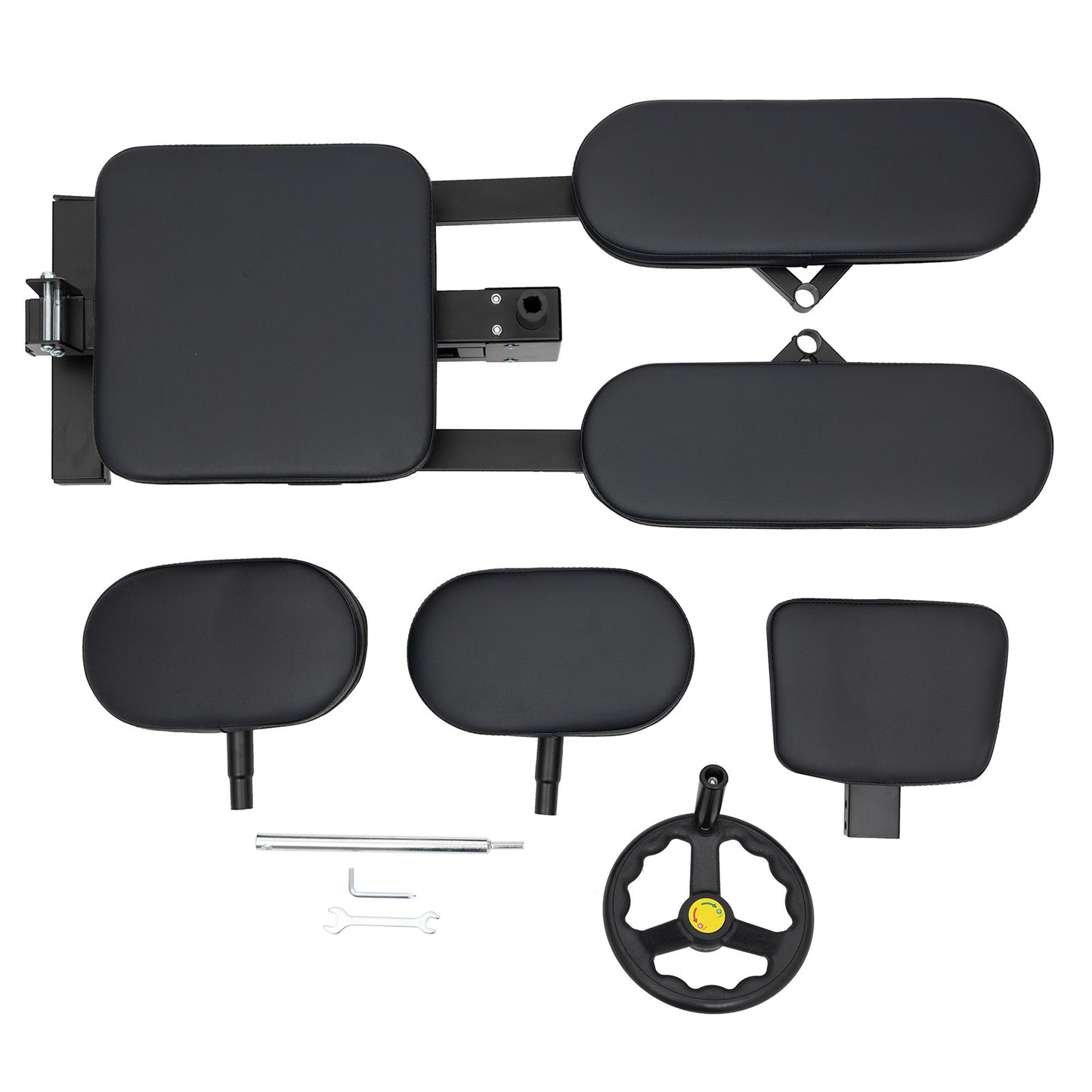Leg Stretcher – Flexibiliteitsverhoger – Stretch Trainer – Rekapparaat – Yoga Hulpmiddel – Zwart – Verstelbare Hoek tot 180° – Comfortabele PU Kussens