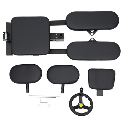 Leg Stretcher – Flexibiliteitsverhoger – Stretch Trainer – Rekapparaat – Yoga Hulpmiddel – Zwart – Verstelbare Hoek tot 180° – Comfortabele PU Kussens