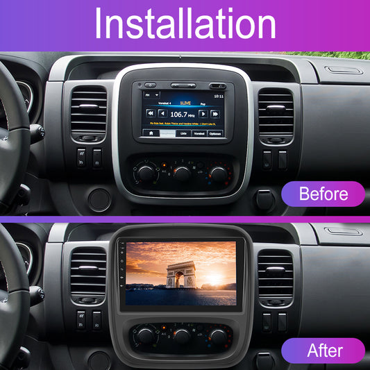 Multimedia Autoradio – Car Stereo – Navigatiesysteem – Infotainmentsysteem – Touchscreen Radio – Android 15 – 9 Inch Display – Draadloze CarPlay & GPS Navigation