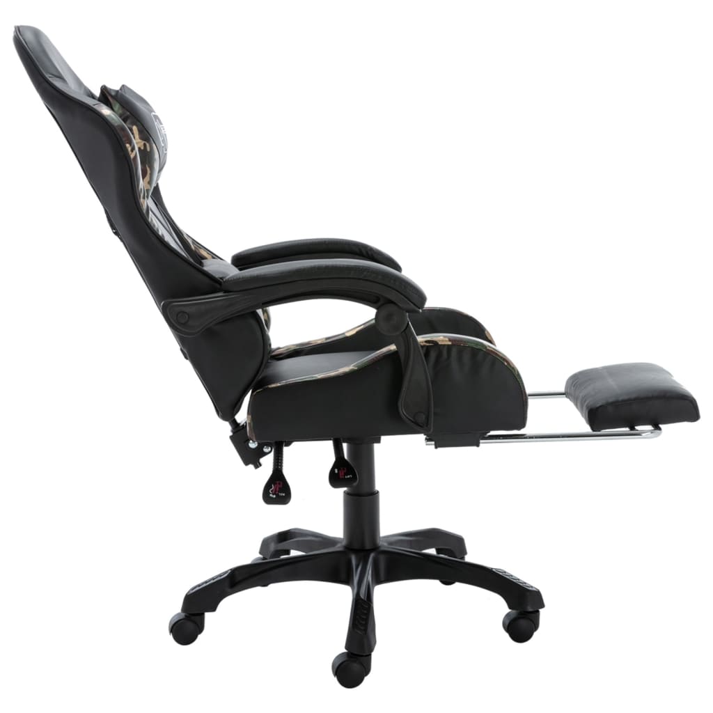 Gamestoel – Gaming Stoel – Gaming Chair – Game Stoel – Bureaustoel – Verstelbare Rugleuning – Uitschuifbare Voetensteun – Kunstleer – Max 150 kg