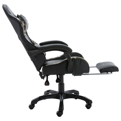 Gamestoel – Gaming Stoel – Gaming Chair – Game Stoel – Bureaustoel – Verstelbare Rugleuning – Uitschuifbare Voetensteun – Kunstleer – Max 150 kg
