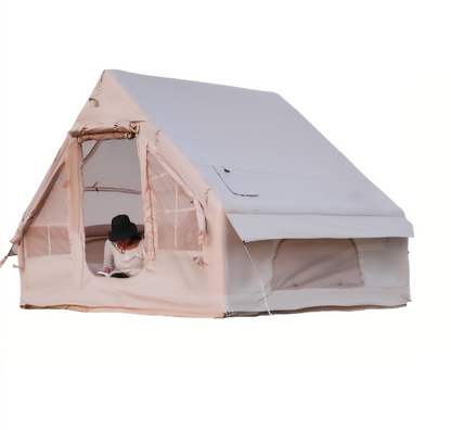 Opblaasbare Tent – Kampeertent – Familietent – Lucht Tent – Glamping Tent – 6 Persoons – Polyester met TPU Coating – Eenvoudig Opzetten