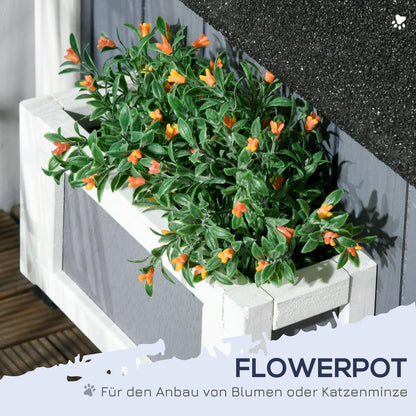 Buiten Kattenhuis – Kattenverblijf – Kattenhok – Kattenhuisje – Kattenvilla – Dubbeldeks Met Verhoogde Bodem – Waterafstotend Asfalt Dak