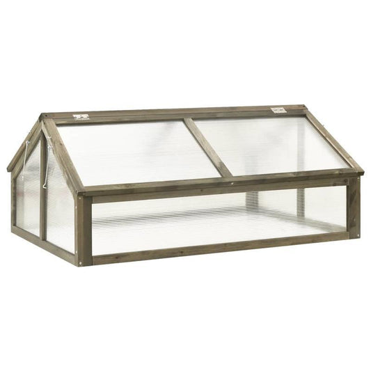 Kweekkast – Tuinkas – Broeikas – Kweekhuis – Kweekbak – Hout Van Abete – Compact Formaat 114x80x50 cm