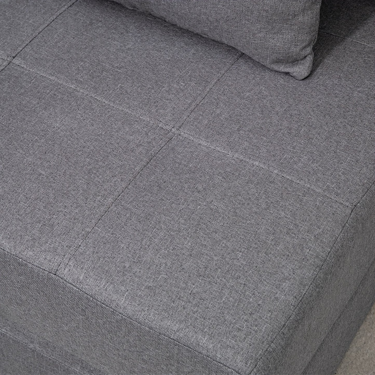 Slaapstoel – Slaapbank – Zetelbed – Logeerbed – Slaapfauteuil – Inklapbaar – Belastbaar Tot 100 kg – Donkergrijs