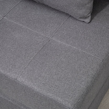 Slaapstoel – Slaapbank – Zetelbed – Logeerbed – Slaapfauteuil – Inklapbaar – Belastbaar Tot 100 kg – Donkergrijs
