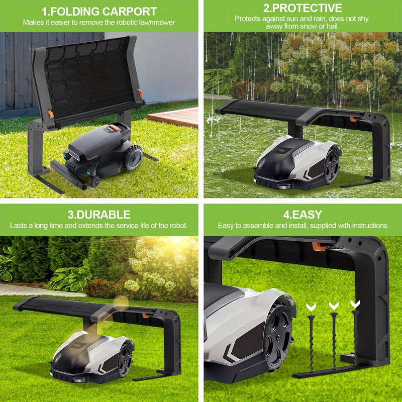 Lawn mower garage Robot mower roof Lawn robot Bonnet Cover Patio Cover Front Door Awning Carport Gazebos Garage UV protection tarpaulin Canopy Window Durable Roof Automower Robomover Protective cover Roofing Sunshield Mower r