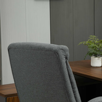 Bureaustoel – Kantoorstoel – Draaistoel – Ergonomische Stoel – Bureaustoelen – Verstelbaar in Hoogte – Kantelfunctie – Met Lendensteun – Met Metalen Frame – Nylon Grijs