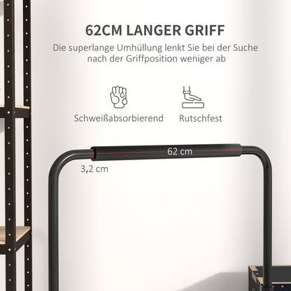 Dipstation – Dip Bars – Krachtstation – Power Tower – Fitnessstation – Verstelbaar 80-105 cm – Stalen Constructie – Maximaal 120 kg Belastbaar