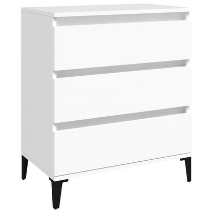 Sideboard 60x35x70cm bewerkt wood wit Removable storage practical