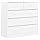 vidaXL Chest of drawers ALTA 77x35x73 cm solid pine wood white, chest of drawers, filing cabinet, cabinet with drawers, storage cabinet, dresser cabinet, chest of drawers, sideboard