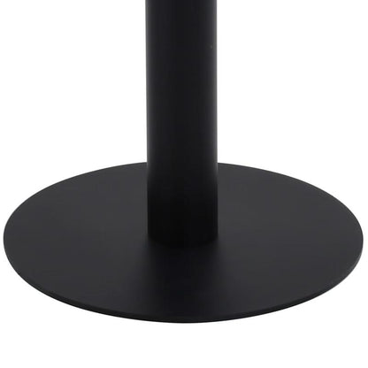 Bistrotic Light Brown Modern Bistro Table - 50x50cm Round/Rectangular MDF Wood & Metal Base, Space-Saving Indoor/Outdoor Dining Table or Accent Furniture, Easy-Clean Surface, Durable & Sturdy Design for Home, Cafe, Restaurant
