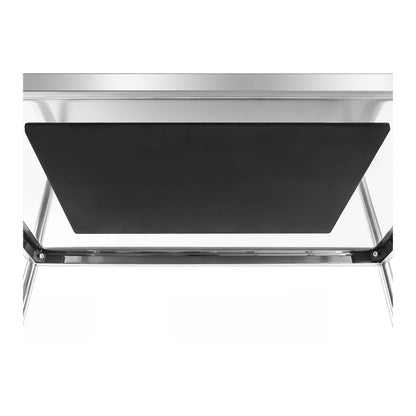 Stainless Steel Waiter'S Cart with Railings - 2 Shelves Royal Catering