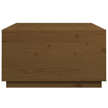 Coffee table 80x80x45cm solid pinewood honingbruin Removable, suitable for indoor use and suitable for all seasons, Living Room Furniture, Home Decor, Modern Design, Contemporary Furniture, Durable Material, Handcrafted Table