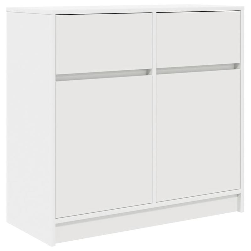 Sideboard with Drawer 80X34X76 Cm Particle Board White. Sideboards Provide Ample Storage Space to Keep Your Room Tidy And Organized, While Being Both Functional And Attractive.