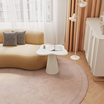 Bijzettafel – Sidetable – Nachtkastje – Koffietafel – Banktafel – Onregelmatig Design – Ruimtebesparend & Stabiele Pedestalvoet – Hoogwaardig Hout & Eenvoudige Montage