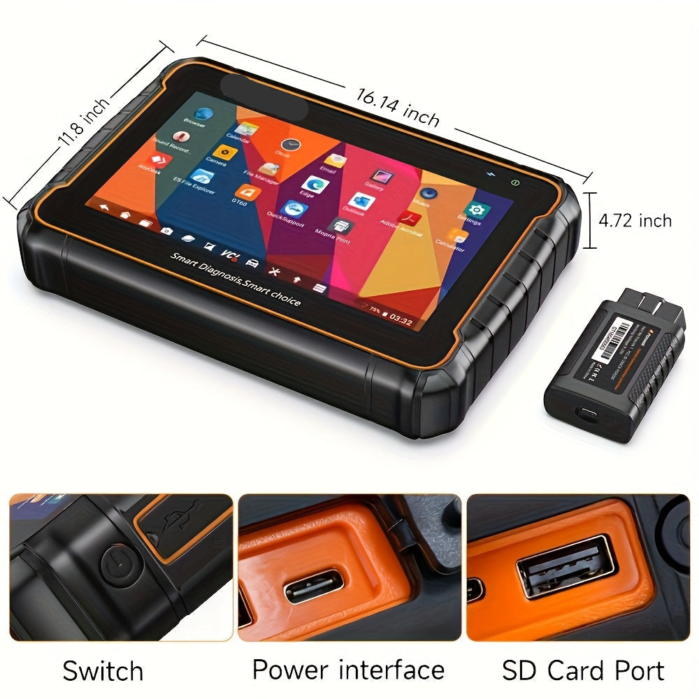 Professionele All System OBD2 Scanner – Auto Diagnose Tool – Foutcode Lezer – Voertuigscanner – Diagnose Scanner – Bidirectionele Test – Onderhoudsfuncties