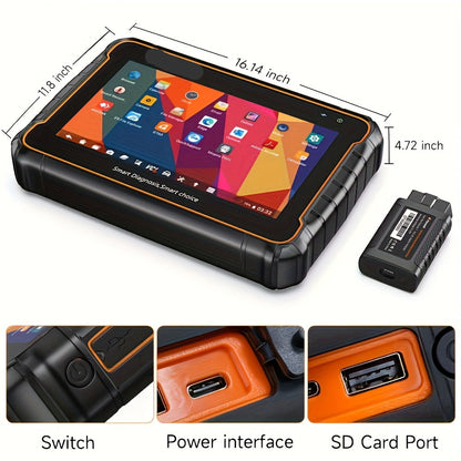 Professionele All System OBD2 Scanner – Auto Diagnose Tool – Foutcode Lezer – Voertuigscanner – Diagnose Scanner – Bidirectionele Test – Onderhoudsfuncties