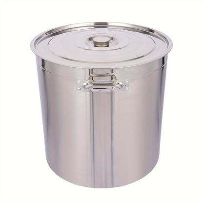 Soepketel – Soeppot – Kookpot – Stoofpan – Grote Pan – Roestvrij Staal 304 – 98 Liter Inhoud - QUORE