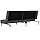 vidaXL Sofa bed 2-seater fabric dark grey