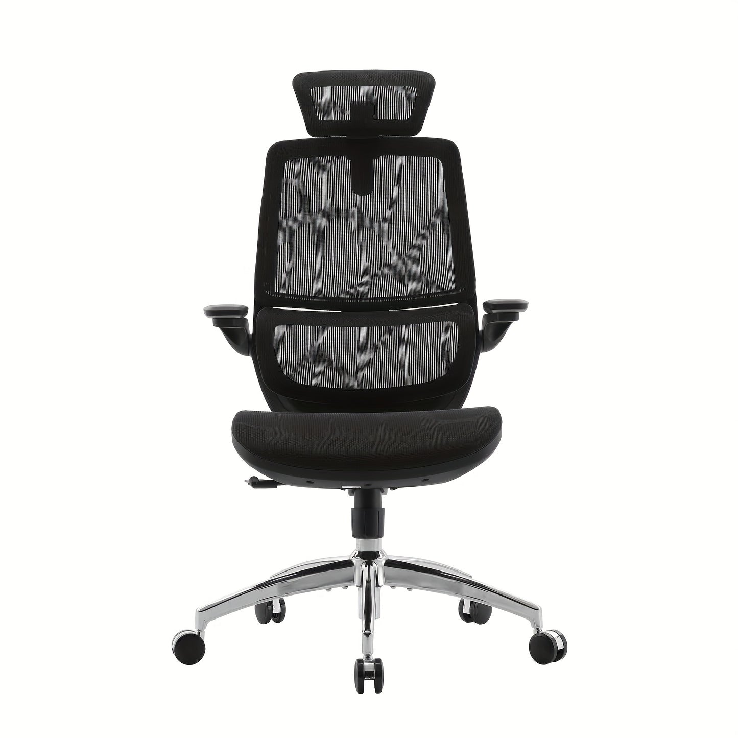 Ergonomische Bureaustoel – Kantoorstoel – Gamingstoel – Draaifauteuil – Werkstoel – 3D Verstelbare Armleuningen – Zelfaanpassende Lendensteun – Zwart