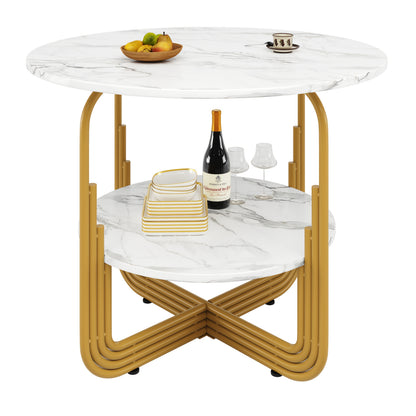 Luxury White Bamboo Round Dining Table & Coffee Table - 4-Person Expandable Design with Storage Plate in Center, Small Dining Table, Round Dining Table And Chair Set, Coffee Table Living Room, Round Coffee Table, Dining Table
