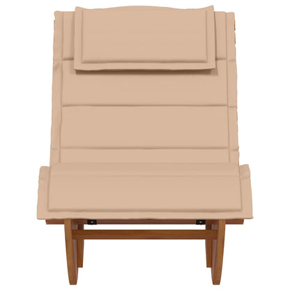 Lounge stoel – Tuinstoel – Balkon stoel – Relaxstoel – Lounger – Massief Teakhout – Weerbestendige Kussens