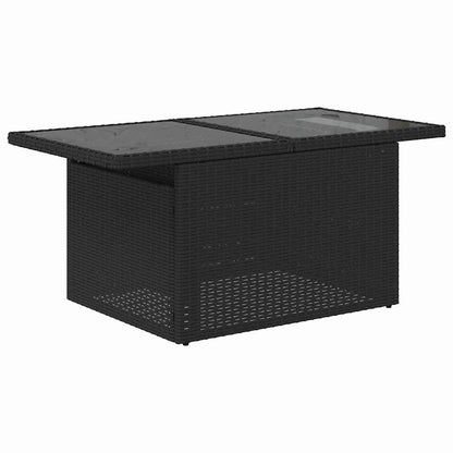 Tuinset – Loungeset – Tuinbank – Terrasbank – Modulaire Loungeset – Lichtgrijs – Handgeweven Poly Rattan – Instelbare Indeling