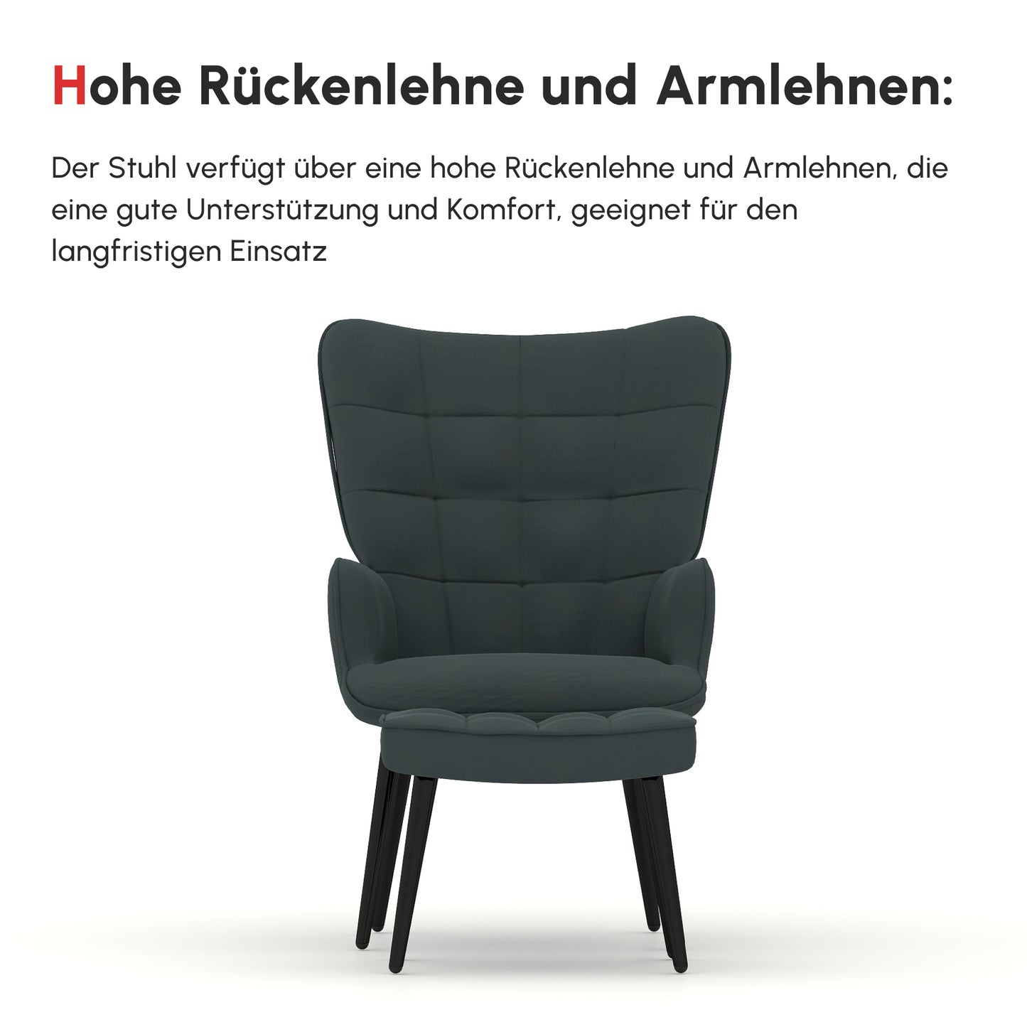 Relaxstoel – Fauteuil – Zitstoel – Loungestoel – Relaxfauteuil – Grijs – Verstelbaar – Zonder Elektriciteit
