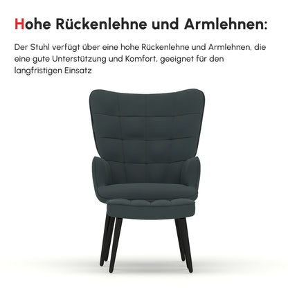 Relaxstoel – Fauteuil – Zitstoel – Loungestoel – Relaxfauteuil – Grijs – Verstelbaar – Zonder Elektriciteit