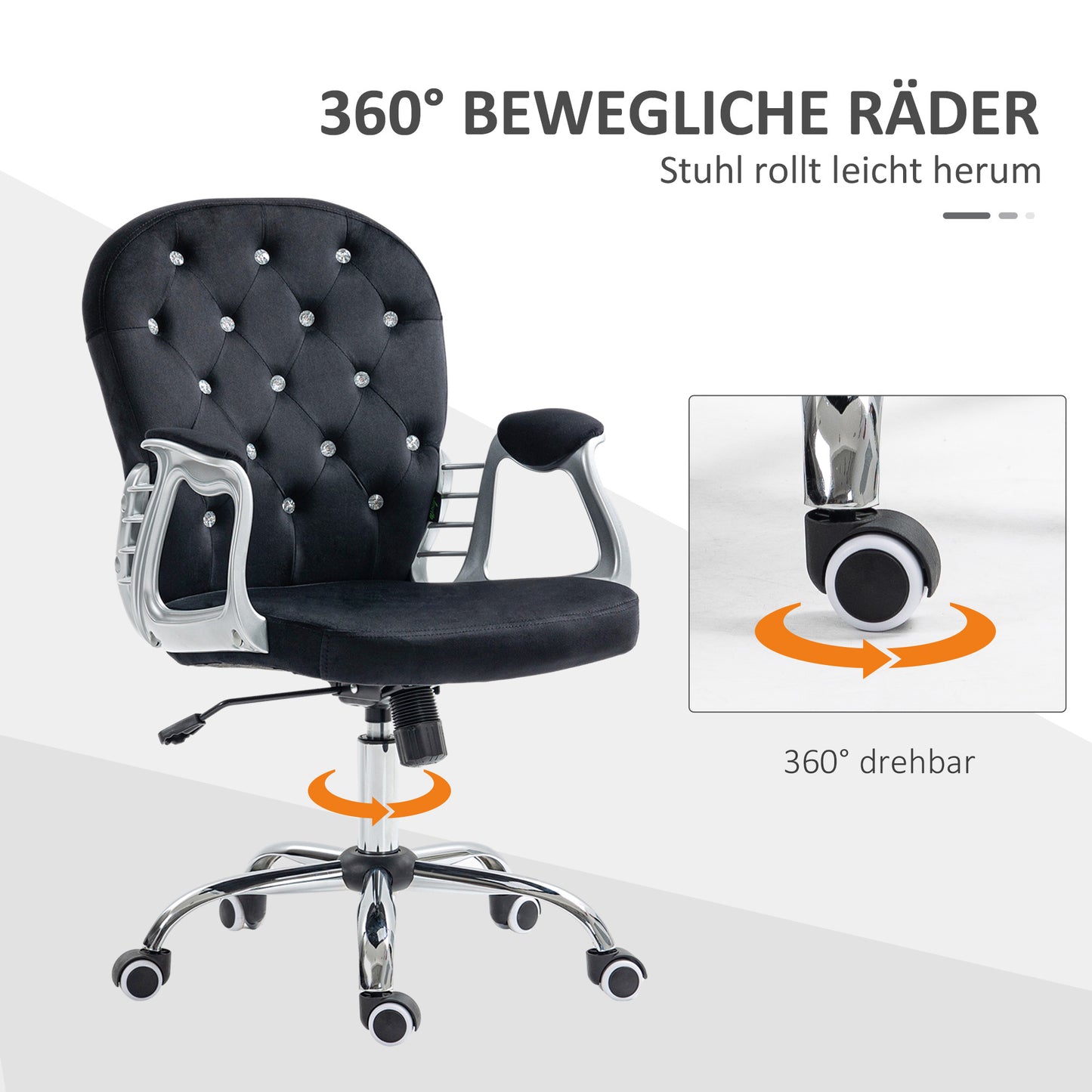 Bureaustoel – Ergonomische Stoel – Office Chair – Draaistoel – Bureau Stoel – Roze PU Bekleding – Verstelbare Hoogte 95-105 cm – Max 120 kg Belastbaar