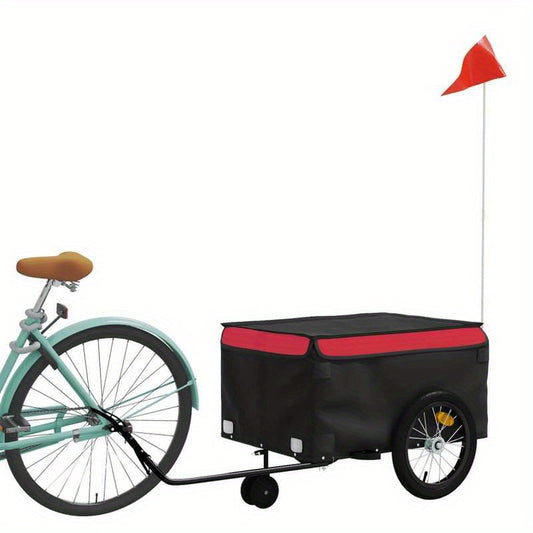 Fietskar – Fietsaanhanger – Bagagekar – Lastenaanhanger – Transportkar – Met Staalframe – Draaggewicht 45 kg