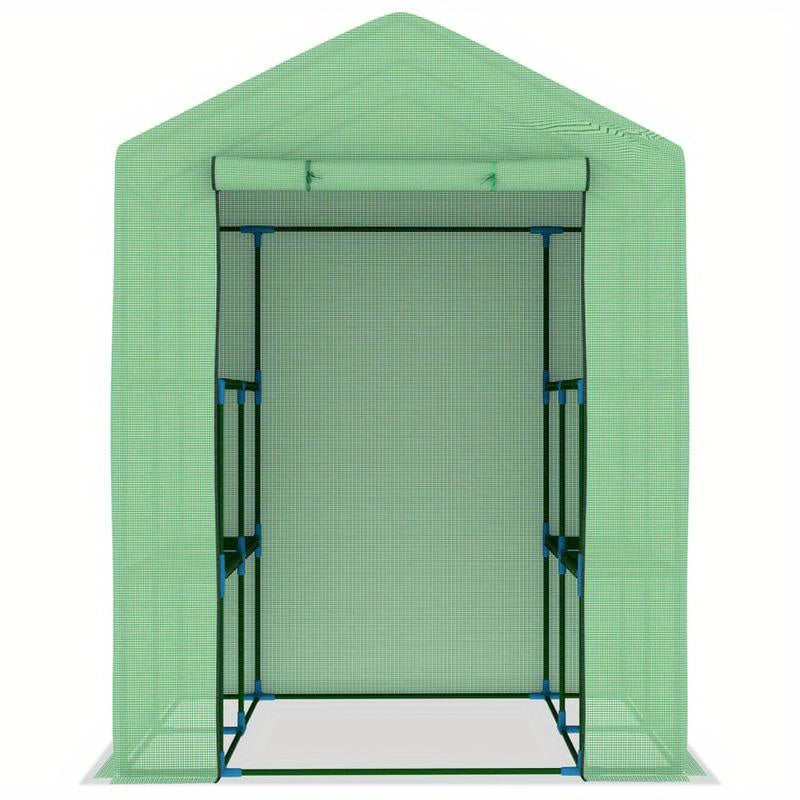 Tuinkas met schappen 143x143x195cm staal, Invernaderos Para Exteriores Grande, Estufas, Estructura Para Invernadero, Invernadero Con Estructura Incluida, Invernadero Para Cultivo, Seedling Greenhouse, Mini Invernadero, Serre