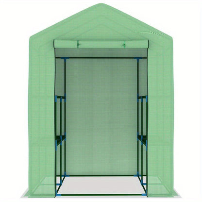 Tuinkas met schappen 143x143x195cm staal, Invernaderos Para Exteriores Grande, Estufas, Estructura Para Invernadero, Invernadero Con Estructura Incluida, Invernadero Para Cultivo, Seedling Greenhouse, Mini Invernadero, Serre