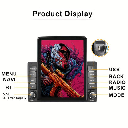 Autoradio – Car Stereo – Multimedia Speler – Auto Radio – 2DIN – 9,5 Inch HD Scherm – Android 10 – Achteruitrijcamera Ondersteuning
