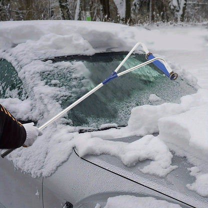 Instelbare Dak Sneeuwhark – Sneeuwschuiver – Dakschuiver – Sneeuwruimer – Dakveger – Aluminium & Oxford Materiaal – Telescopisch Design