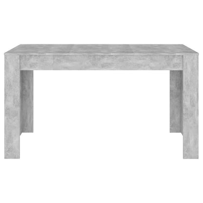 Eettafel – Keukentafel – Tafel – Eetkamertafel – Houten Tafel – Cementgrijs Blad – Hardhout – 140x74,5x76 cm – Weerbestendig – Uitschuifbaar