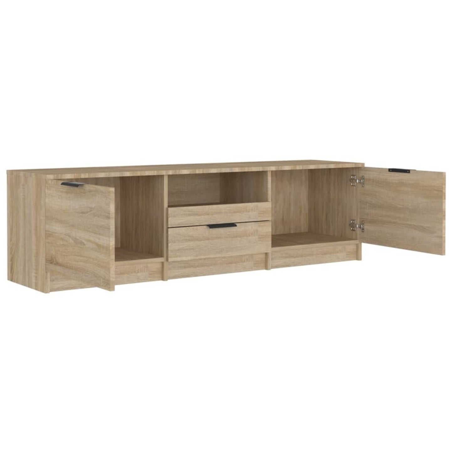 Tv Meubel – Tv Kast – Tv Meubelkast – Televisiemeubel – Mediameubel – Sonoma Eiken – 140x35x40 cm – Hoogwaardig MDF