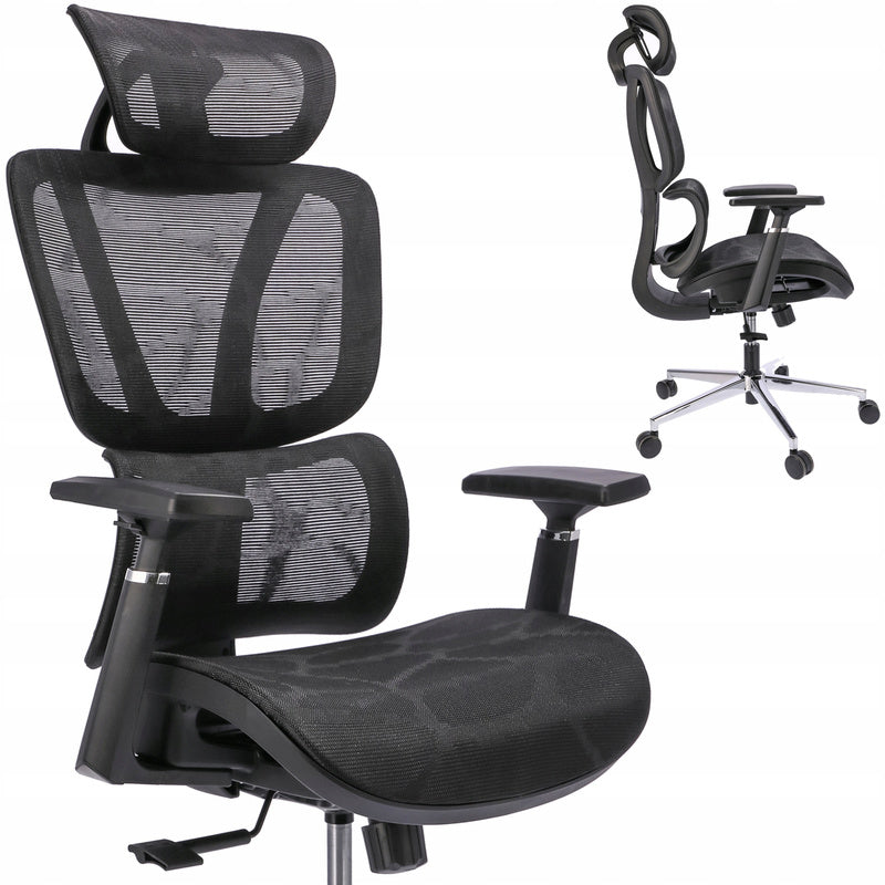 Bureaustoel – Bureaustoelen – Office Chair – Duurzame Stoffen Bekleding - Zwart
