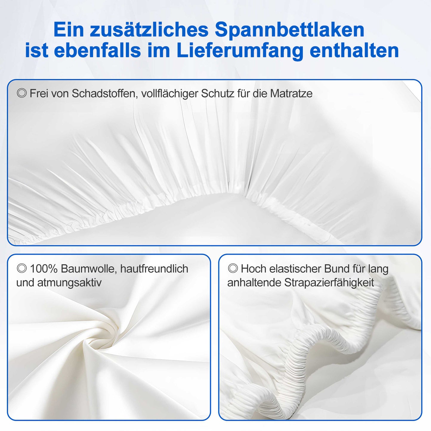 Federkern Mattress 100X200Cm, 22Cm Thick, Noise-Reducing Springs, Comfortable And Breathable.