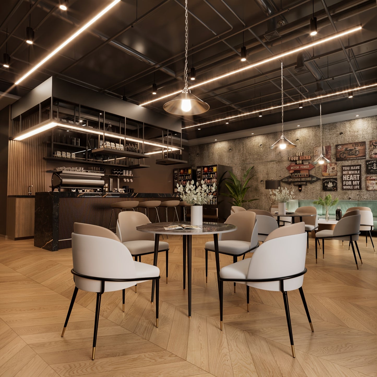 Eetkamerstoel – Stoel – Kuipstoel – Keukenstoel – Eetkamerstoelen – Modern Design – Krasbestendig Siliconeleer – Stevig Metaal Frame