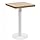 Bistrotafel – Tafel – Eettafel – Koffietafel – Lunchtafel – Lichtbruin MDF blad – Stalen Onderstel – Compact 50x50x75 cm